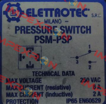 PSM50BR18T10.5 Elettrotec