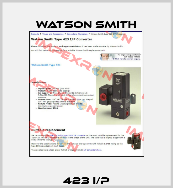 423 I/P Watson Smith