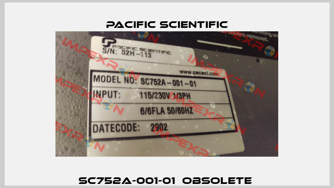SC752A-001-01  Obsolete  Pacific Scientific