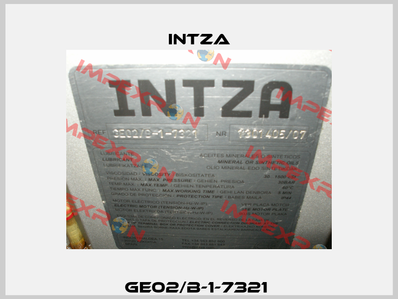 GE02/B-1-7321  Intza